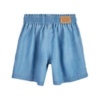 Levi's 李维斯 儿童装儿童软牛仔短裤夏款女童裤子宽松防蚊裤薄 L6L/海岸蓝A 120cm