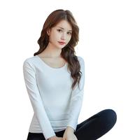 女保暖内衣上衣背心加厚加绒冬季塑身美体衣服长袖打底衫