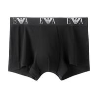 安普里奥·阿玛尼(Emporio Armani)mani EA 阿玛尼 男士平角内裤 2条装 11送礼男女朋友礼物情人节 黑色 L