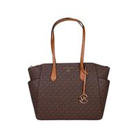 MICHAEL KORS MK Saffiano托特包 香草白拼色149 中号 女士手提包