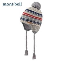 保暖服饰：mont·bell 花纹冒险猫 保暖护耳针织帽 男女款 1118594