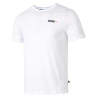 彪马(PUMA)T恤男士薄款夏季新款情侣款上衣服篮球运动潮流宽松圆领纯棉短袖 676699-02/大猫爪-白色 XL