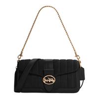 COACH 蔻驰 女士黑色中号单肩手提包斜挎包CG617IMBLK