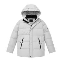 太平鸟男装奥莱 羽绒服冬季潮流日系工装休闲外套男 深灰色BYACB4311 XXXXL