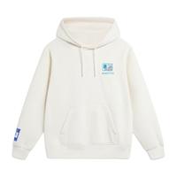 李宁 LI-NING丨迪士尼怪兽大学系列加绒保暖卫衣男子秋冬连帽运动上衣 【加绒】米白色-2 L