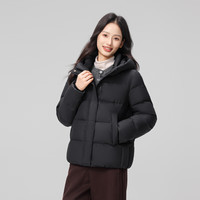 雪中飞2025冬新款羽绒服女短款过冬小个子百搭休闲连帽保暖外套