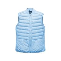 卡尔美(KELME) 运动羽绒马甲女内穿冬季轻薄修身白鸭绒无袖保暖羽绒服马夹 浅蓝色 3XL