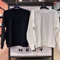 CONVERSE匡威经典男女中性黑白毛圈卫衣休闲针织简约10024495-A02