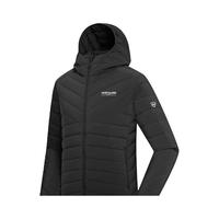 NORTHLAND 诺诗兰 秋冬男士轻量羽绒服户外防泼保暖90鹅绒羽绒外套NDJDH5757S 纯黑色  180/XL