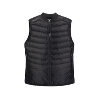 卡尔美(KELME) 运动羽绒马甲女内穿冬季轻薄修身白鸭绒无袖保暖羽绒服马夹 黑色 L