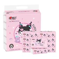 心相印抽纸三丽鸥酷洛米联名餐巾纸面巾纸出游随身装4层便携式纸巾 1包*4层【库洛米新品装】