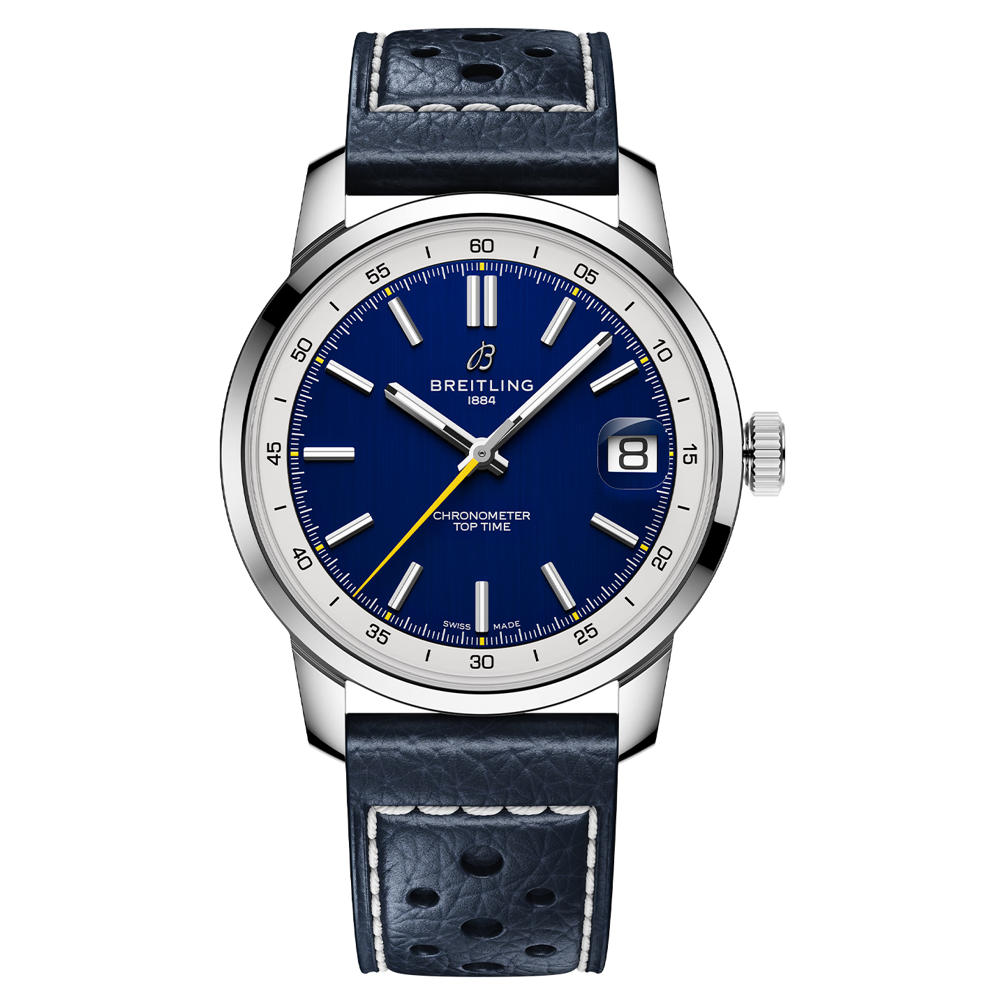百年灵（BREITLING）TOP TIME系列B31 限量版男女同款瑞士手表38线上专享 蓝色