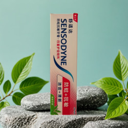 SENSODYNE 舒适达 防蛀抗敏牙膏四重护齿矩阵（清新茶香)100g