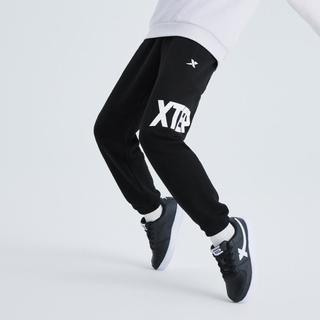 XTEP特步 儿童秋冬款简约时尚加绒针织长裤保暖百搭舒适特步童装