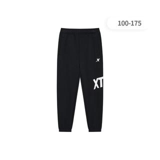 XTEP特步 儿童秋冬款简约时尚加绒针织长裤保暖百搭舒适特步童装