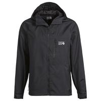 MOUNTAIN HARDWEAR山浩 Rainlands 男士外套户外防风耐磨舒适冲锋衣连帽夹克 Black/黑色 XXL