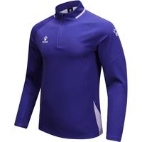 卡尔美(KELME)套头衫男2024年足球训练服运动跑步卫衣半拉链上衣 紫色 XL