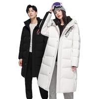 雪中飞 SNOWFLYING 款羽绒服长款过膝2024冬季连帽外套男女
