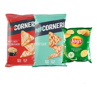 POPCORNERS哔啵脆咸甜+海盐142g*2非油炸玉米片赠乐事酸奶油50g薯片
