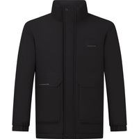 柒牌男装立领羽绒服男24冬季石墨烯商务防风外套【白鸭绒】127JE70150 黑色 S 165/84A