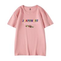 JEANSWEST/真维斯 纯棉 女士T恤  粉红色8340 165/84A/S