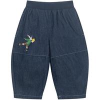 M.Latin/马拉丁童装儿童裤子24夏装男女小童小熊印花口袋梭织中裤 牛仔深蓝 90cm