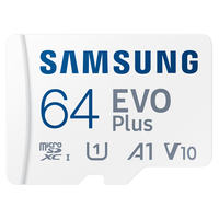 SAMSUNG 三星 EVO Plus Micro-SD存储卡 64GB(UHS-I、V10、U1、A1)
