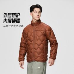安踏 男士羽绒服冬季轻薄保暖舒适鸭绒外套运动通勤休闲商务内搭男上衣