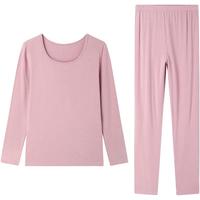  Ordifen/欧迪芬 羊毛保暖 女士保暖内衣套装  甜藕粉 L