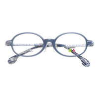 精工(SEIKO)系列眼镜框新乐学优选青少年儿童近视眼镜架 KK0031C BG 46mm BG蓝灰双色超板/浅蓝灰