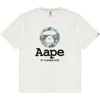 Aape男装春夏猿颜迷彩字母印花休闲宽松潮流短袖T恤1445XXM