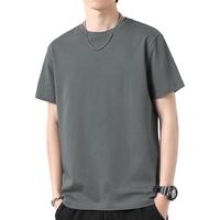 JEANSWEST 真维斯 短袖t恤男夏季2024棉质透气速干体恤韩版ins半袖打底衫男 深灰 3XL