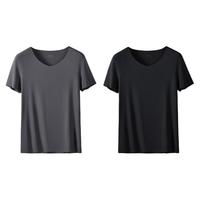  CALOWE KOLEVN/凯维克恩 透气 男士T恤  铁灰+黑色【莫代尔】 3XL（180-210斤）