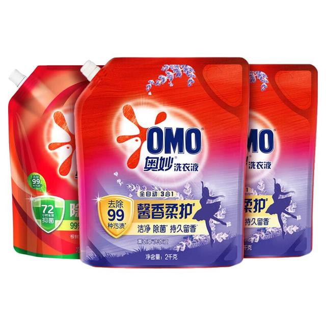 OMO 奥妙 洗衣液组套套装（12斤）2.9元/斤