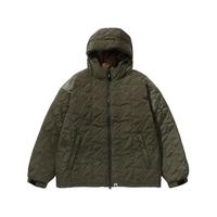 BAPE男装秋冬星标绗缝图案纯色连帽羽绒服144001L