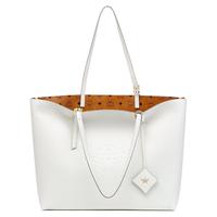 MCM HIMMEL大号压花LOGO皮革购物袋女包