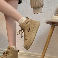 回力女鞋高帮鞋女2025秋季韩版潮流百搭高帮休闲运动板鞋