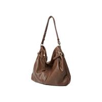 简佰格捏褶托特包HOBO包2024秋季植鞣大容量高级感单肩通勤包