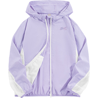 回力童装儿童防晒衣2025男童网眼拼接外套UPF50+夏季女童皮肤衣潮 浅紫/H紫标K UPF50+ 170