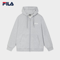 FILA 斐乐针织连帽外套25冬休闲宽松超长绒卫衣上衣 165/88A/S