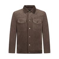 柒牌【拒水鸭绒】工装羽绒服男2024冬季时尚百搭翻领保暖外套 咖啡 2XL