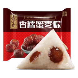 五芳斋 速冻蜜枣粽 100g*5只 嘉兴粽子甜粽端午粽子早餐食品