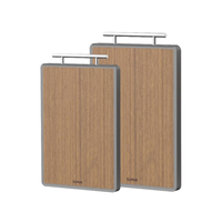 苏泊尔（SUPOR）黑金檀木整木砧板加厚切菜板不锈钢把手家用面板BF402825AH1 【40*28*2.5cm】黑金檀整木