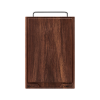 康巴赫菜板整木砧板抗菌防霉案板黑金檀木双面切菜板40*28cm 【品牌甄选】黑金檀皇整木大号