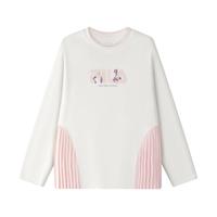 FILA 女中大童（130-170）长袖T恤女童休闲基础套头长袖上衣