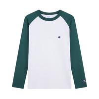 Champion 纯棉插肩袖 深绿色 M 男士T恤