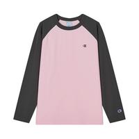 Champion 纯棉插肩袖 粉色 L 男士T恤