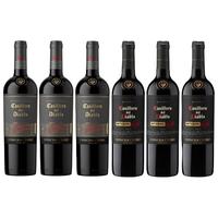 干露红魔鬼魔尊红黑金浓郁葡萄酒干红智利原瓶赤霞珠西