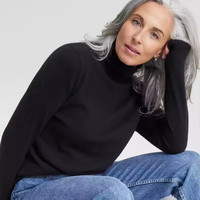 今日必买：CHARTER CLUB 女士 高领纯色羊绒衫 多色可选