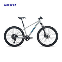 捷安特（GIANT）ATX 860铝合金10速筒轴油碟可锁定避震山地自行车 烟雨灰 27.5×18 M 168-180cm